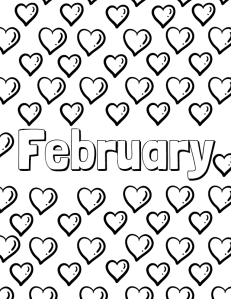 February Coloring Page | Cookies & Racecars